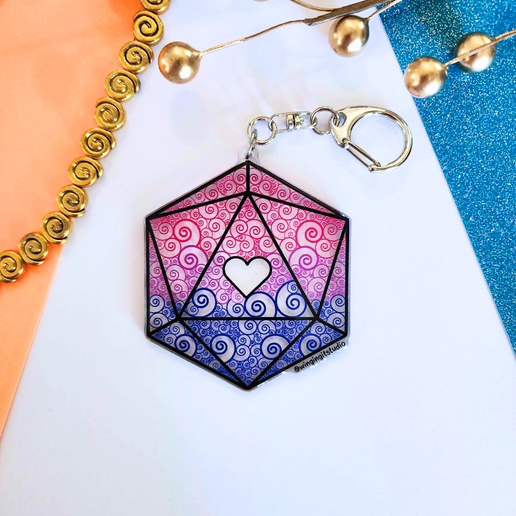 D20 - Pride Flag Charm (6 Designs)