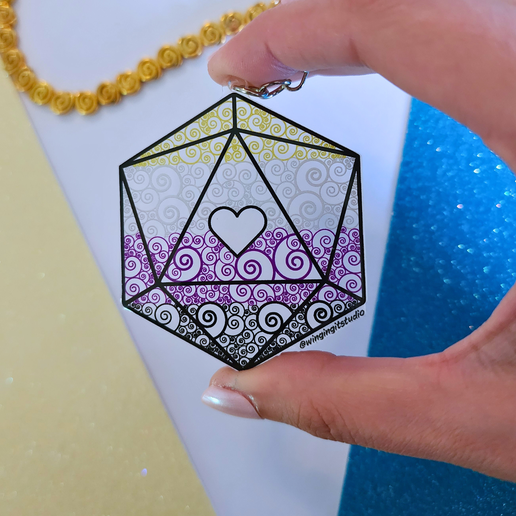 D20 - Pride Flag Charm (6 Designs)