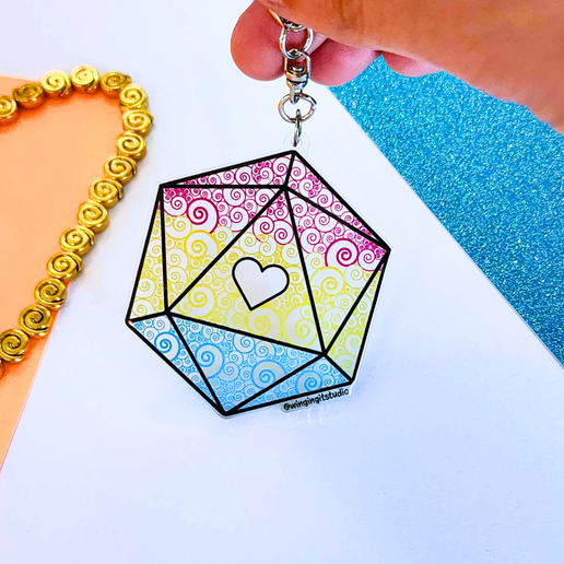 D20 - Pride Flag Charm (6 Designs)