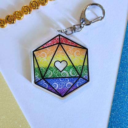 D20 - Pride Flag Charm (6 Designs)