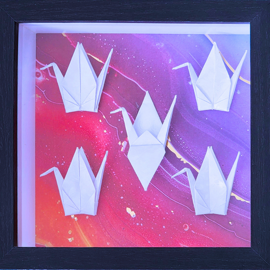 Folded Wishes Shadowbox