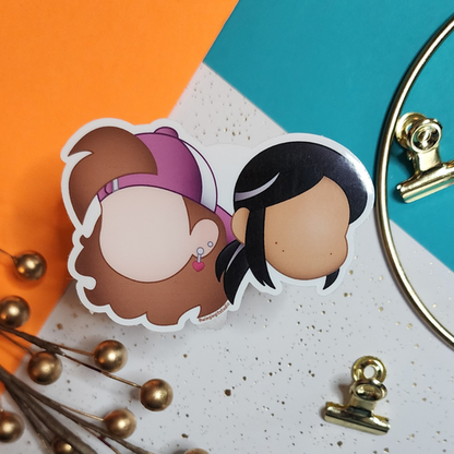 Frankie and Andi Sticker