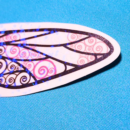 Winged Pen - Genderfluid Flag Sticker