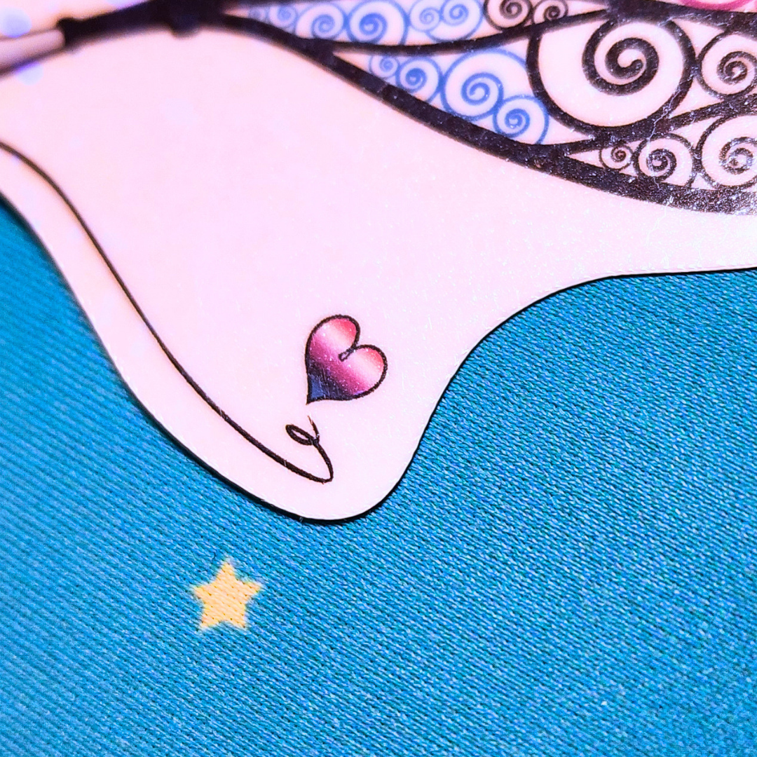 Winged Pen - Genderfluid Flag Sticker