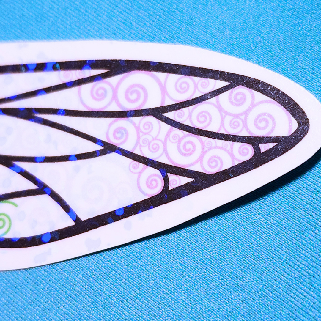 Winged Pen - Genderqueer Flag Sticker