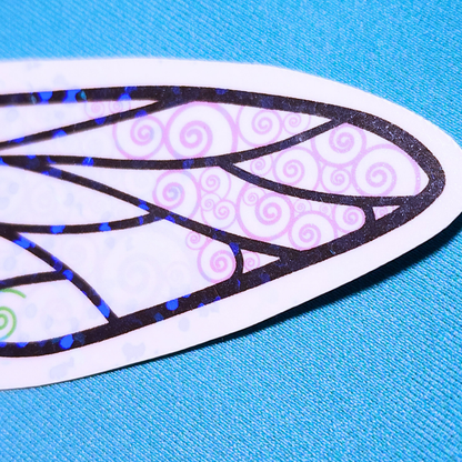 Winged Pen - Genderqueer Flag Sticker