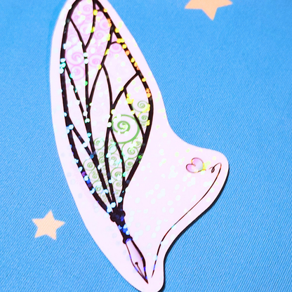 Winged Pen - Genderqueer Flag Sticker