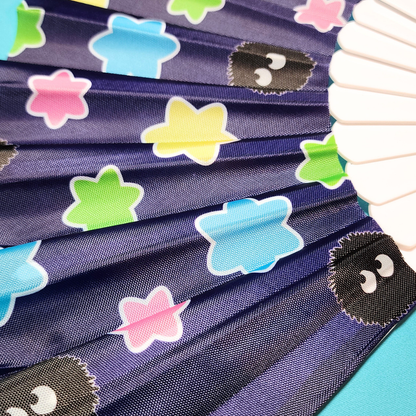 Soot Sprite with Konpeito - Hand Fan