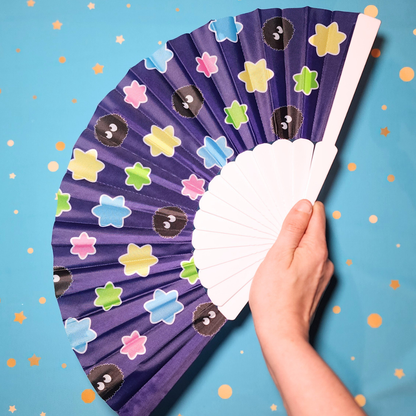 Soot Sprite with Konpeito - Hand Fan