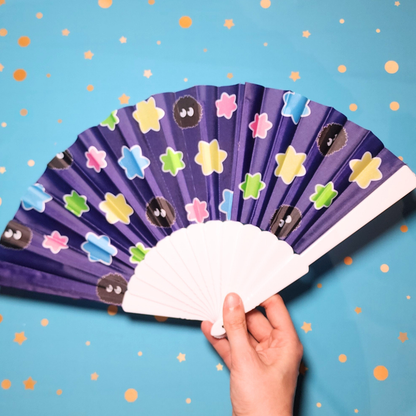 Soot Sprite with Konpeito - Hand Fan