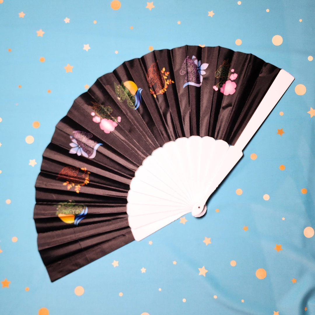 Seasonal Dragons - Hand Fan