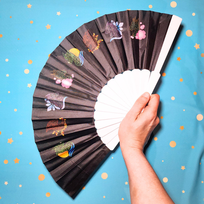 Seasonal Dragons - Hand Fan