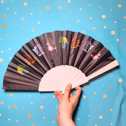 Seasonal Dragons - Hand Fan