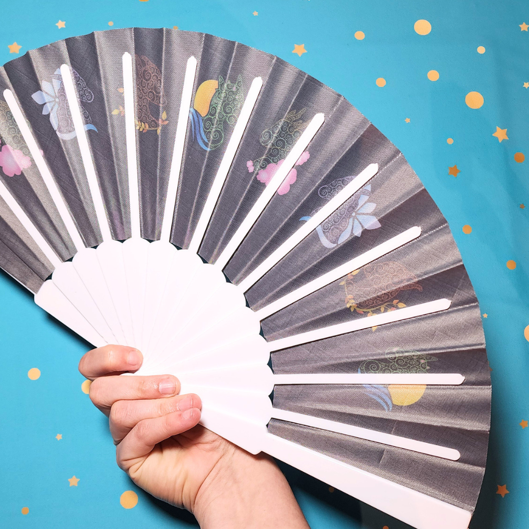 Seasonal Dragons - Hand Fan