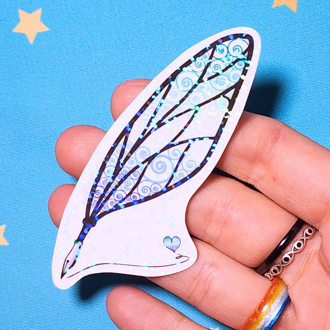Winged Pen - MLM (Gay) Flag Sticker