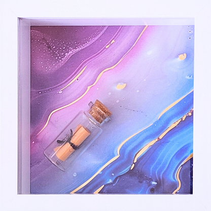 Message in Purple Sand Shadowbox