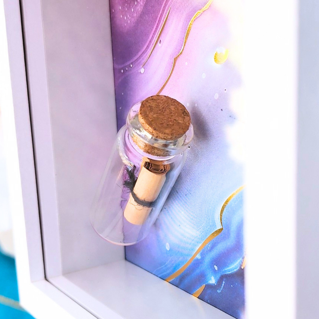 Message in Purple Sand Shadowbox