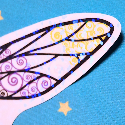 Winged Pen - Nonbinary Flag Sticker