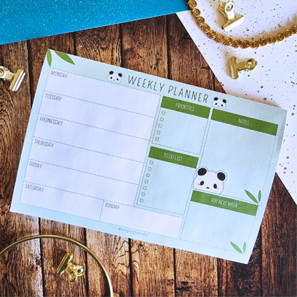 Panda Weekly Calendar Planner