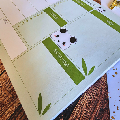 Panda Weekly Calendar Planner
