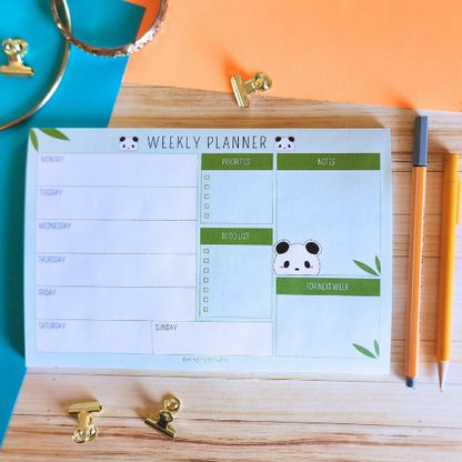 Panda Weekly Calendar Planner