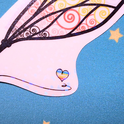 Winged Pen - Queer Flag Sticker