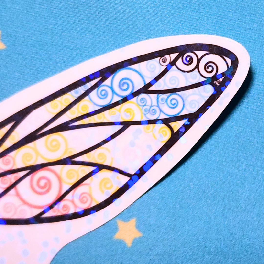 Winged Pen - Queer Flag Sticker