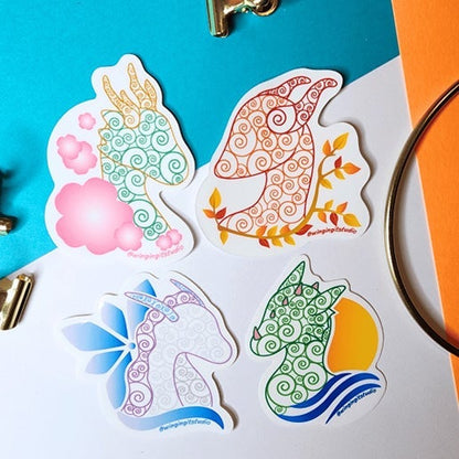 Spring Dragon Sticker