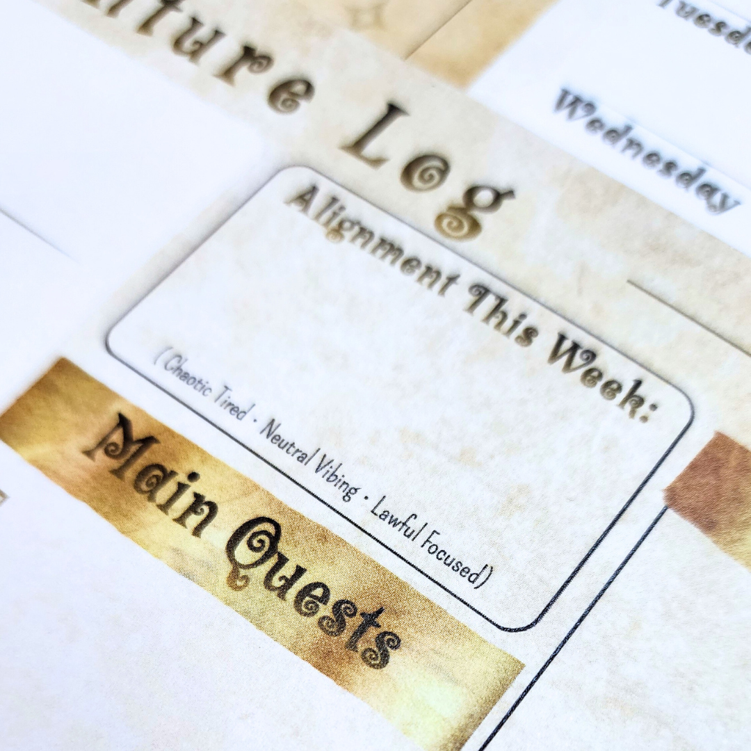 Adventure Log Weekly Calendar Planner