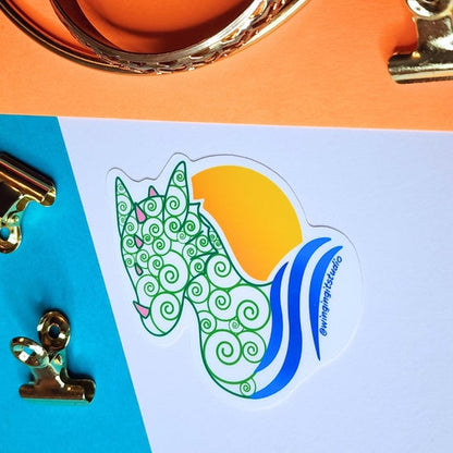 Summer Dragon Sticker