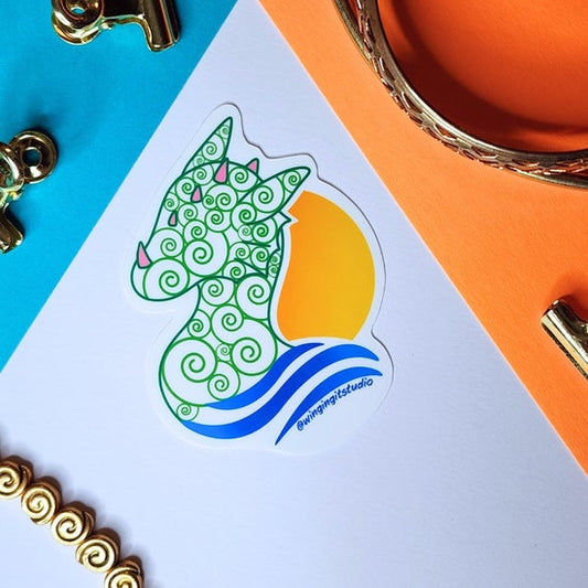Summer Dragon Sticker