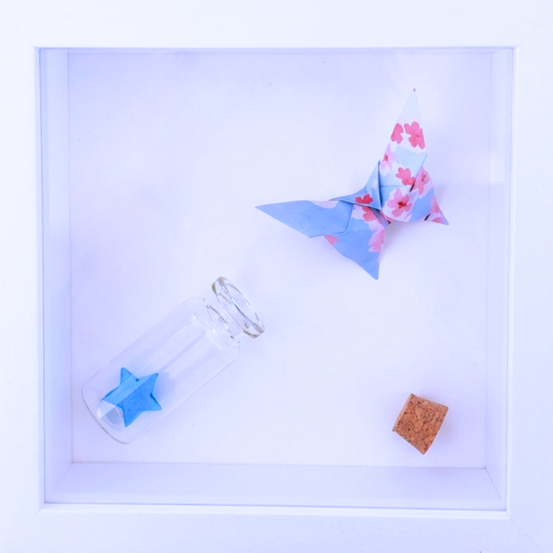 The Courage To Unfold Pink Shadowbox