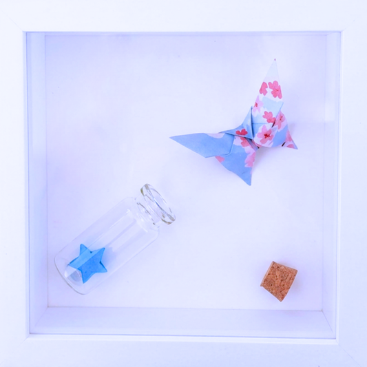 The Courage To Unfold Blue Shadowbox