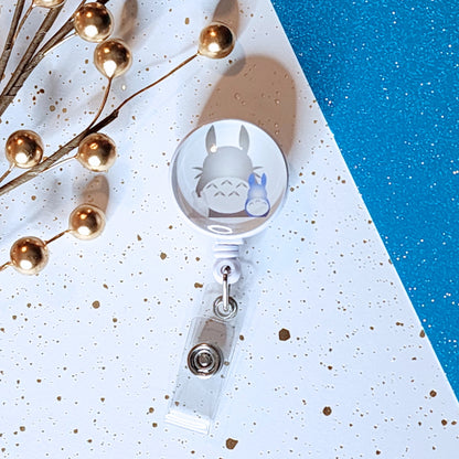 Totoro Retractable Badge Clip