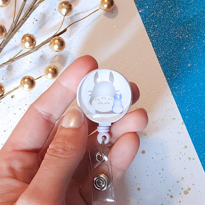 Totoro Retractable Badge Clip