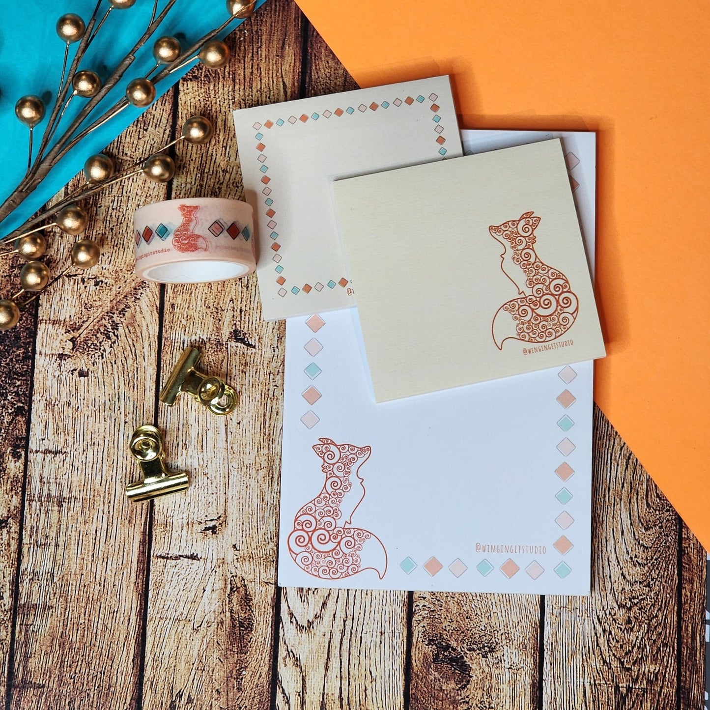 Fox Stationery Set