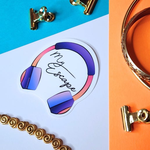 Headphones Sticker