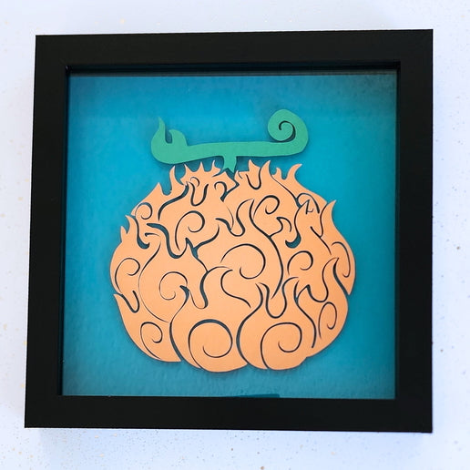 Mera Mera Devil Fruit Shadowbox