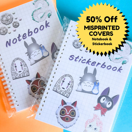 50% off - Misprinted Notebook/Stickerbook
