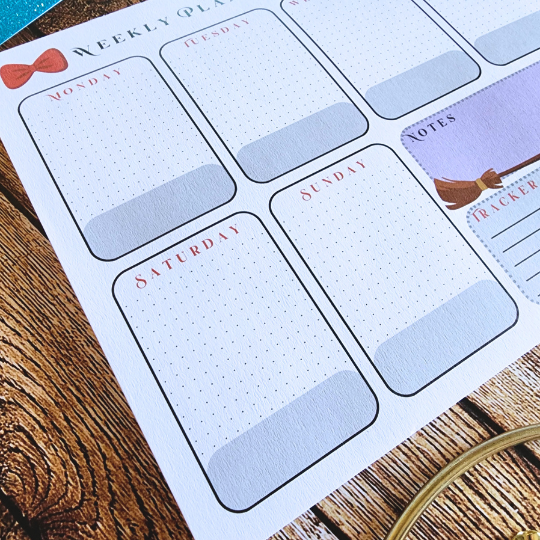 Jiji - Kiki Delivery Service Weekly Calendar Planner
