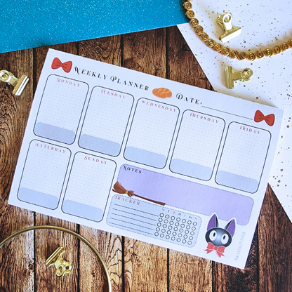 Jiji - Kiki Delivery Service Weekly Calendar Planner