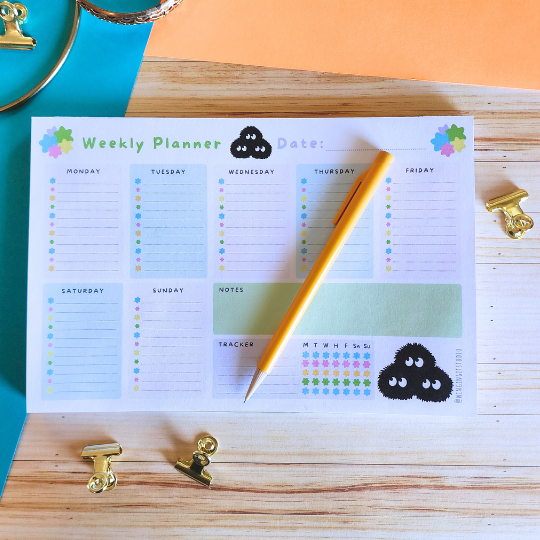 Soot Sprite - Studio Ghibli Weekly Calendar Planner