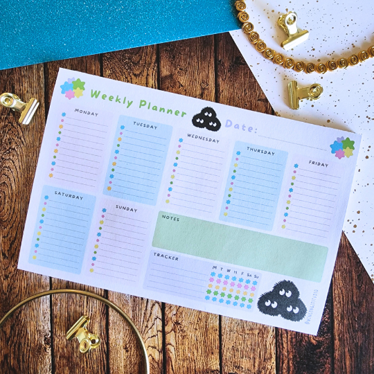 Soot Sprite - Studio Ghibli Weekly Calendar Planner