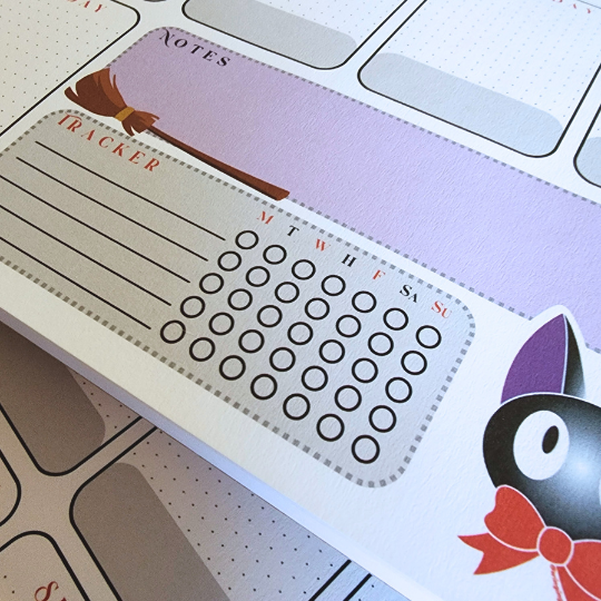 Jiji - Kiki Delivery Service Weekly Calendar Planner