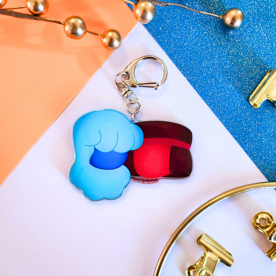 Ruby and Sapphire Charm