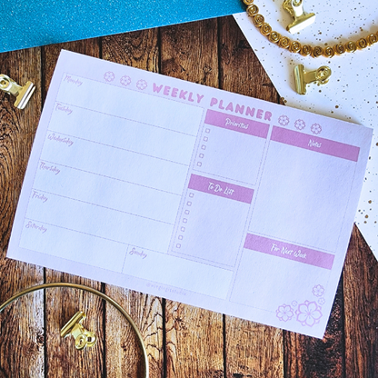 Sakura Weekly Calendar Planner