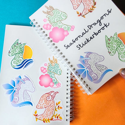 Seasonal Dragons Stickerbook