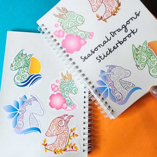 Seasonal Dragons Stickerbook