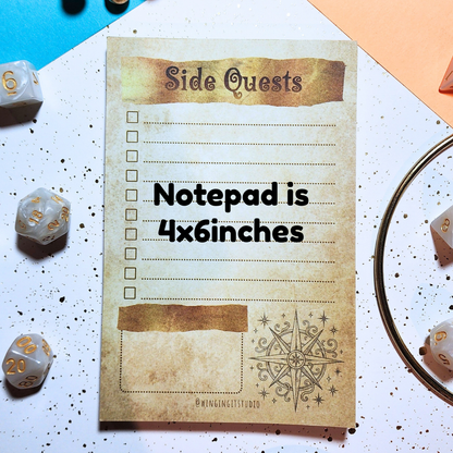Side Quest Notepad